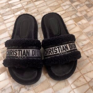 Christian Dior Dway Shearing Slides